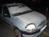 El Renault Clio de mi mujer, nevado