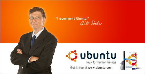 Bill recomienda Ubuntu (click para ir al autor)