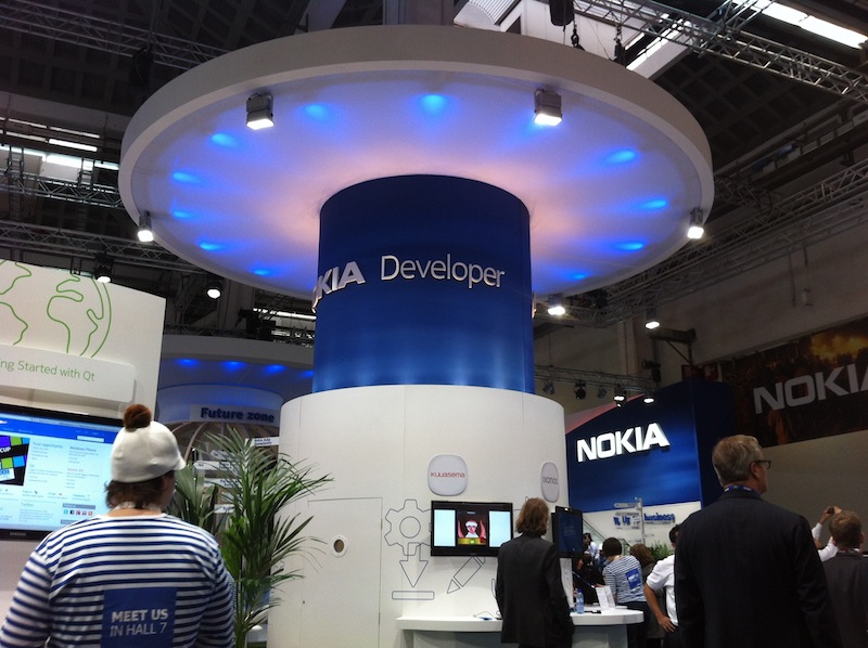 La zona Developer del Pabellón de Nokia